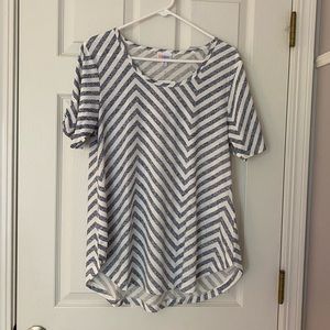 LuLaRoe Morgan short sleeve T Chevron